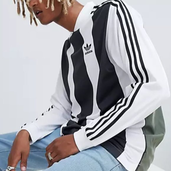 adidas Other - 👕 adidas B Side Striped Long Sleeve Soccer Jersey
